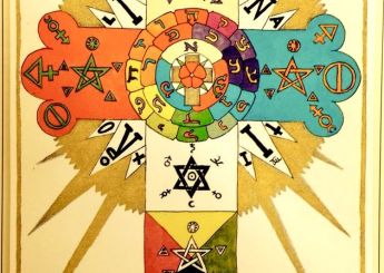 Cruz Rosacruz Rosa y Cruz símbolo del linaje rosacruz y de la regeneración espiritual